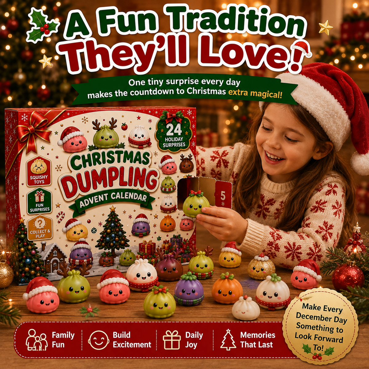 24 Days of Mini Squishies Christmas Advent Calendar - 5