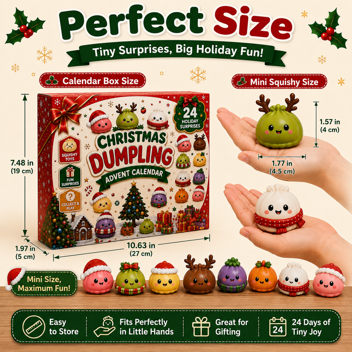24 Days of Mini Squishies Christmas Advent Calendar - 6