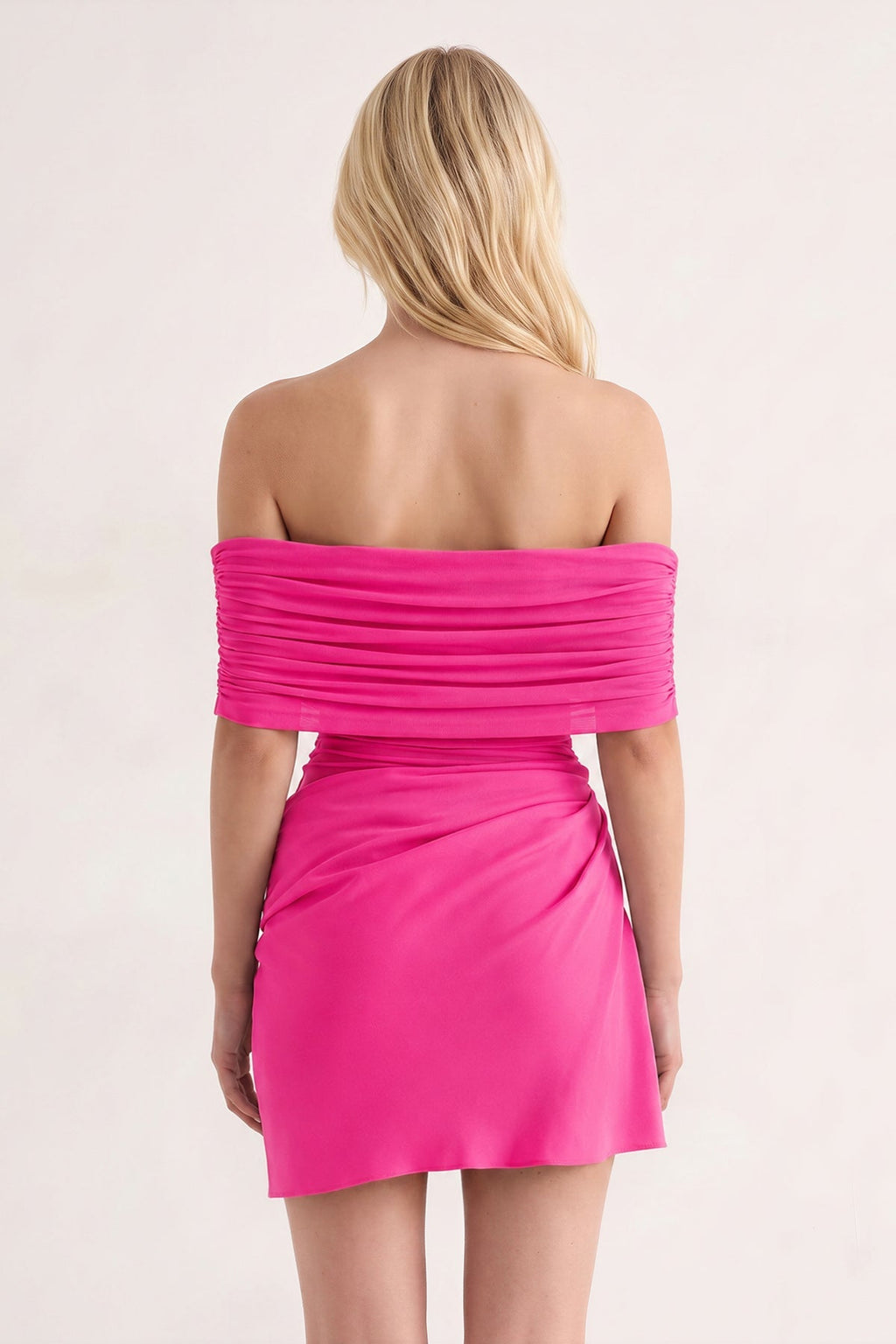Aqua Off the Shoulder Sheath Ruched Tulle Homecoming Dress