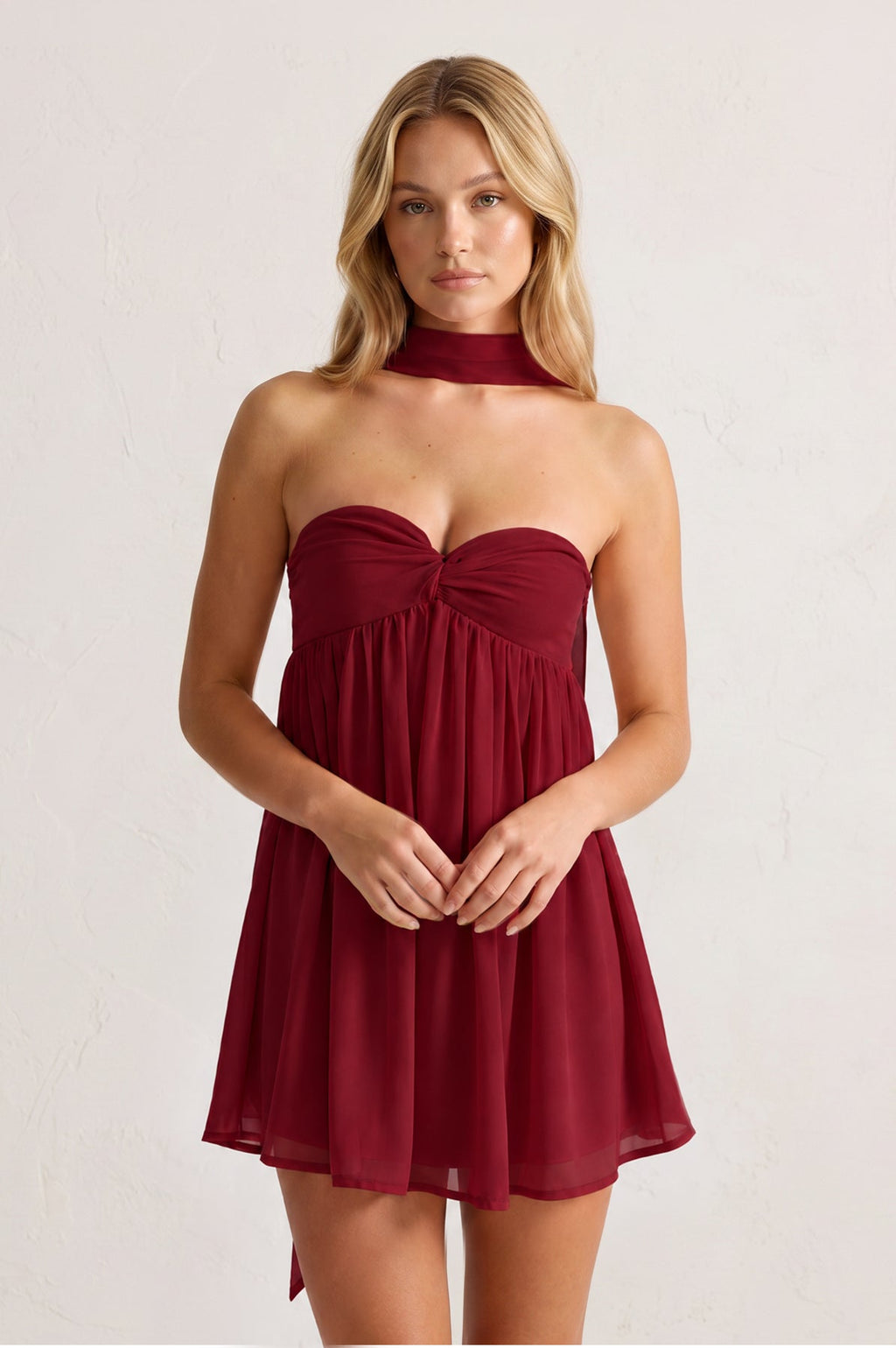 Sweetheart Ruched A-Line Chiffon Homecoming Dress