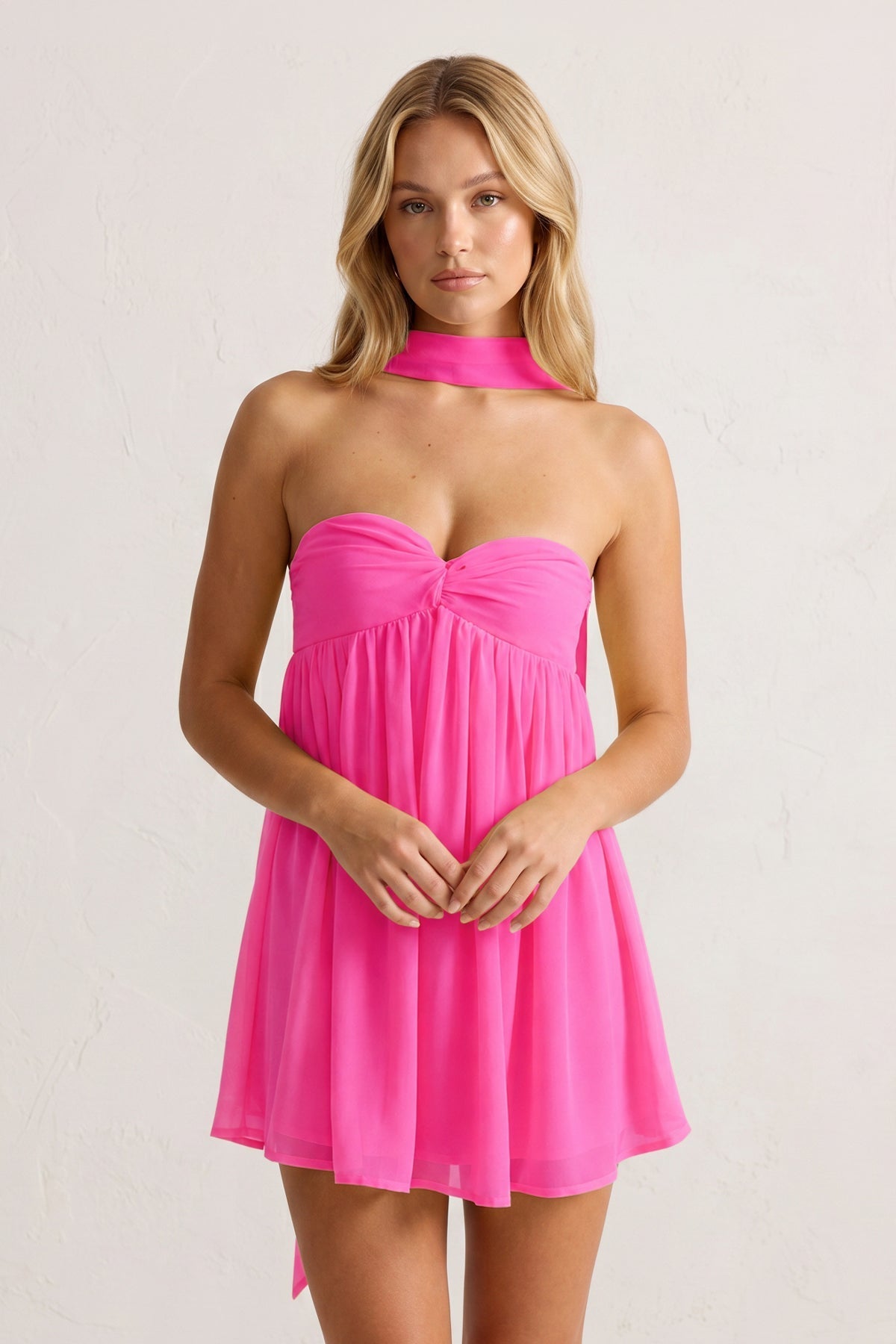 Sweetheart Ruched A-Line Chiffon Homecoming Dress